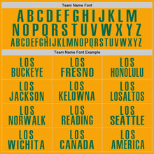 Load image into Gallery viewer, Custom Gold Kelly Green Performance Golf Polo Shirt