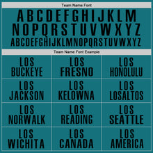 Load image into Gallery viewer, Custom Teal Black Performance Golf Polo Shirt