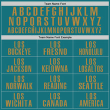 Load image into Gallery viewer, Custom Teal Old Gold Performance Golf Polo Shirt