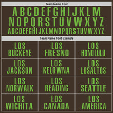 Load image into Gallery viewer, Custom Brown Neon Green Performance Golf Polo Shirt