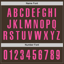 Load image into Gallery viewer, Custom Brown Pink Performance Golf Polo Shirt