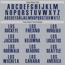 Load image into Gallery viewer, Custom Gray Navy Performance Golf Polo Shirt