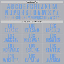 Load image into Gallery viewer, Custom Gray Light Blue Performance Golf Polo Shirt