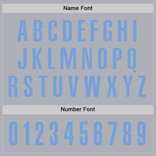 Load image into Gallery viewer, Custom Gray Light Blue Performance Golf Polo Shirt