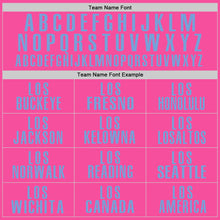 Load image into Gallery viewer, Custom Pink Light Blue Performance Golf Polo Shirt