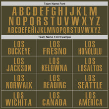 Load image into Gallery viewer, Custom Olive Old Gold Performance Salute To Service Golf Polo Shirt