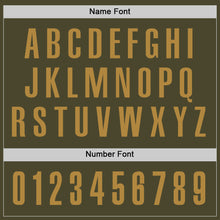 Load image into Gallery viewer, Custom Olive Old Gold Performance Salute To Service Golf Polo Shirt