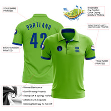 Load image into Gallery viewer, Custom Neon Green Royal Performance Golf Polo Shirt
