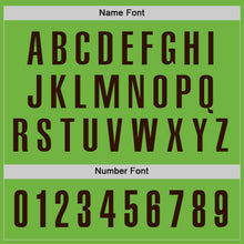 Load image into Gallery viewer, Custom Neon Green Brown Performance Golf Polo Shirt