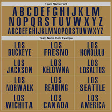 Load image into Gallery viewer, Custom Old Gold Navy Performance Golf Polo Shirt