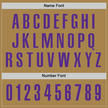 Load image into Gallery viewer, Custom Old Gold Purple Performance Golf Polo Shirt