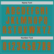 Load image into Gallery viewer, Custom Aqua Texas Orange Performance Golf Polo Shirt