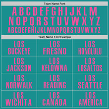 Load image into Gallery viewer, Custom Aqua Pink Performance Golf Polo Shirt