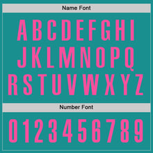 Load image into Gallery viewer, Custom Aqua Pink Performance Golf Polo Shirt