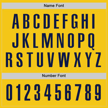 Load image into Gallery viewer, Custom Yellow Navy Performance Golf Polo Shirt