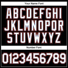 Load image into Gallery viewer, Custom Black White Royal-Orange Performance Vapor Golf Polo Shirt