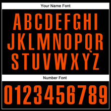 Load image into Gallery viewer, Custom Black Orange Performance Vapor Golf Polo Shirt