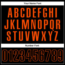 Load image into Gallery viewer, Custom Black Black-Orange Performance Vapor Golf Polo Shirt