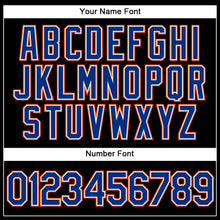 Load image into Gallery viewer, Custom Black Royal-Orange Performance Vapor Golf Polo Shirt