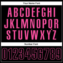 Load image into Gallery viewer, Custom Black Black-Pink Performance Vapor Golf Polo Shirt