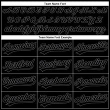 Load image into Gallery viewer, Custom Black Black-Steel Gray Performance Vapor Golf Polo Shirt