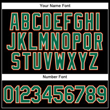 Load image into Gallery viewer, Custom Black Kelly Green-Orange Performance Vapor Golf Polo Shirt