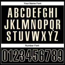 Load image into Gallery viewer, Custom Black Black-Cream Performance Vapor Golf Polo Shirt