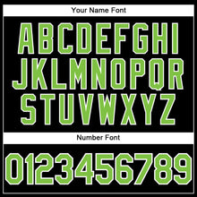 Load image into Gallery viewer, Custom Black Neon Green-White Performance Vapor Golf Polo Shirt