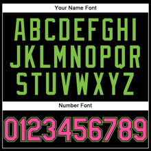 Load image into Gallery viewer, Custom Black Pink-Neon Green Performance Vapor Golf Polo Shirt