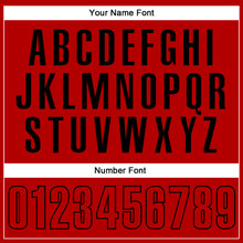 Load image into Gallery viewer, Custom Red Red-Black Performance Vapor Golf Polo Shirt