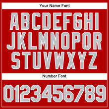 Load image into Gallery viewer, Custom Red Gray-White Performance Vapor Golf Polo Shirt