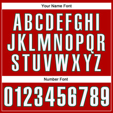 Load image into Gallery viewer, Custom Red White-Kelly Green Performance Vapor Golf Polo Shirt