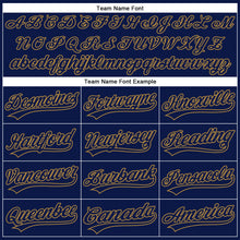 Load image into Gallery viewer, Custom Navy Navy-Old Gold Performance Vapor Golf Polo Shirt