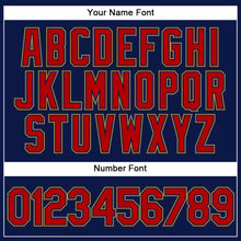 Load image into Gallery viewer, Custom Navy Red-Old Gold Performance Vapor Golf Polo Shirt