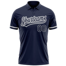 Load image into Gallery viewer, Custom Navy Navy-Gray Performance Vapor Golf Polo Shirt