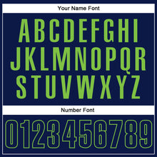 Load image into Gallery viewer, Custom Navy Navy-Neon Green Performance Vapor Golf Polo Shirt