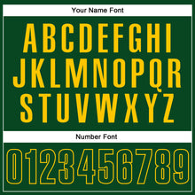 Load image into Gallery viewer, Custom Green Green-Yellow Performance Vapor Golf Polo Shirt