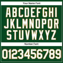 Load image into Gallery viewer, Custom Green White-Old Gold Performance Vapor Golf Polo Shirt