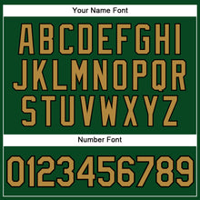 Load image into Gallery viewer, Custom Green Old Gold-Black Performance Vapor Golf Polo Shirt