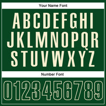 Load image into Gallery viewer, Custom Green Green-Cream Performance Vapor Golf Polo Shirt