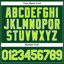 Load image into Gallery viewer, Custom Green Neon Green-White Performance Vapor Golf Polo Shirt