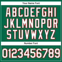 Load image into Gallery viewer, Custom Kelly Green White-Red Performance Vapor Golf Polo Shirt