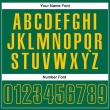 Load image into Gallery viewer, Custom Kelly Green Kelly Green-Yellow Performance Vapor Golf Polo Shirt