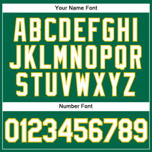 Load image into Gallery viewer, Custom Kelly Green White-Yellow Performance Vapor Golf Polo Shirt