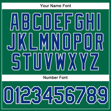 Load image into Gallery viewer, Custom Kelly Green Royal-White Performance Vapor Golf Polo Shirt