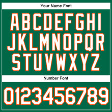 Load image into Gallery viewer, Custom Kelly Green White-Orange Performance Vapor Golf Polo Shirt