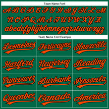 Load image into Gallery viewer, Custom Kelly Green Orange-Black Performance Vapor Golf Polo Shirt