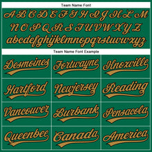 Load image into Gallery viewer, Custom Kelly Green Old Gold-Black Performance Vapor Golf Polo Shirt