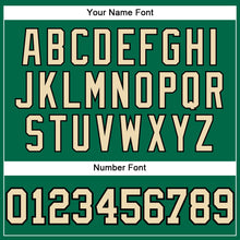 Load image into Gallery viewer, Custom Kelly Green City Cream-Black Performance Vapor Golf Polo Shirt