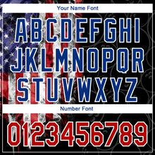 Load image into Gallery viewer, Custom Black Red-Royal 3D Pattern Design Bowling Ball American Flag Performance Polo Shirt